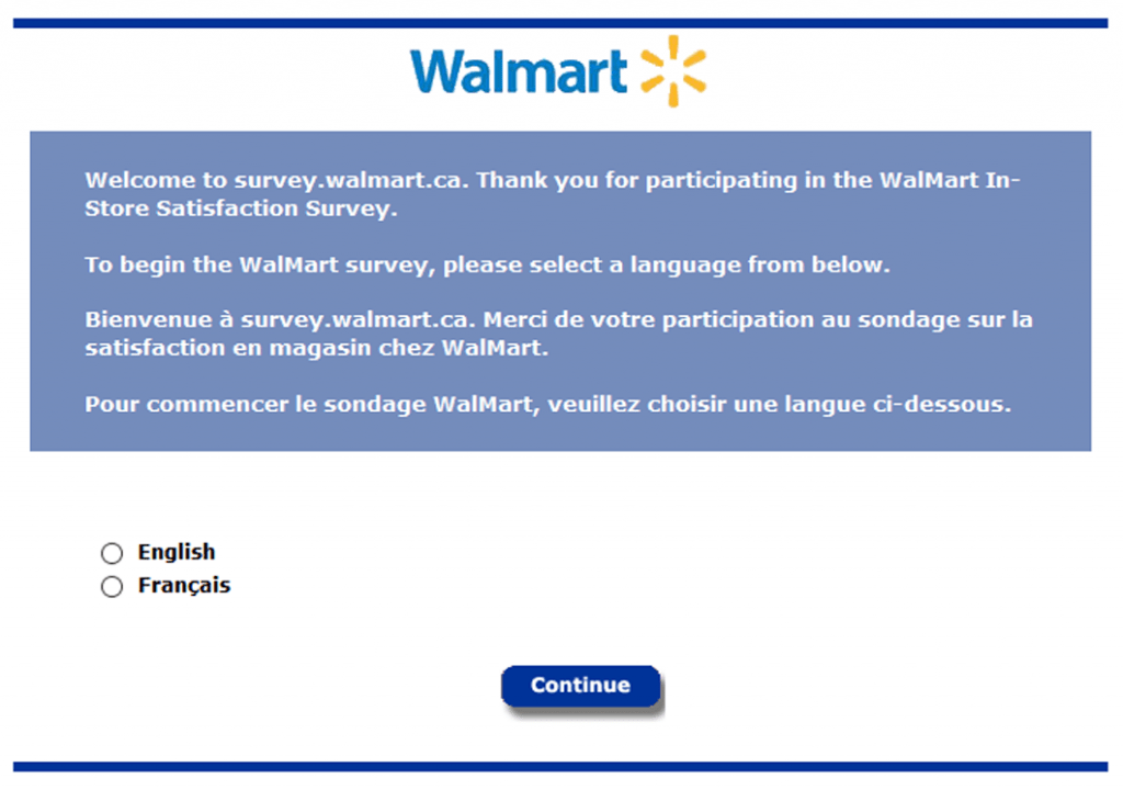 Concours Sondage Walmart