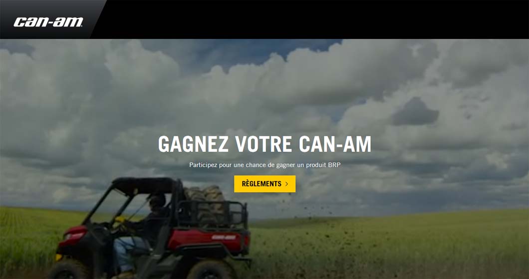 Concours Gagnez un véhicule Can-Am