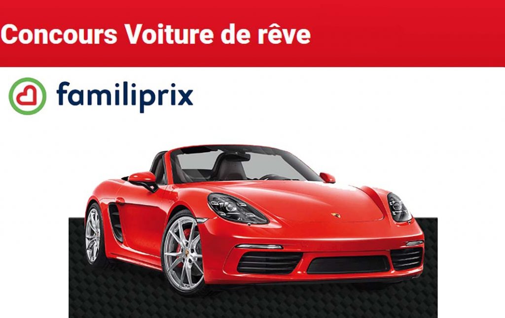 Concours Familiprix Voiture de rêve