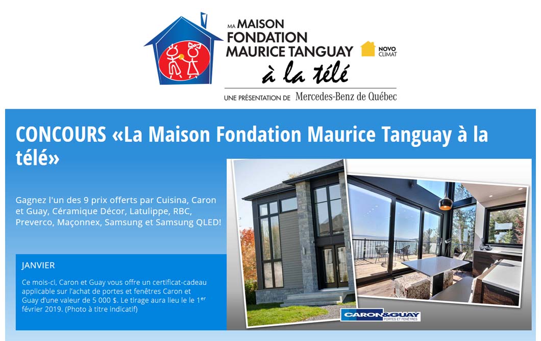 Concours Ma maison Maurice Tanguay TVA Salut Bonjour - ConcoursEnLigne.ca