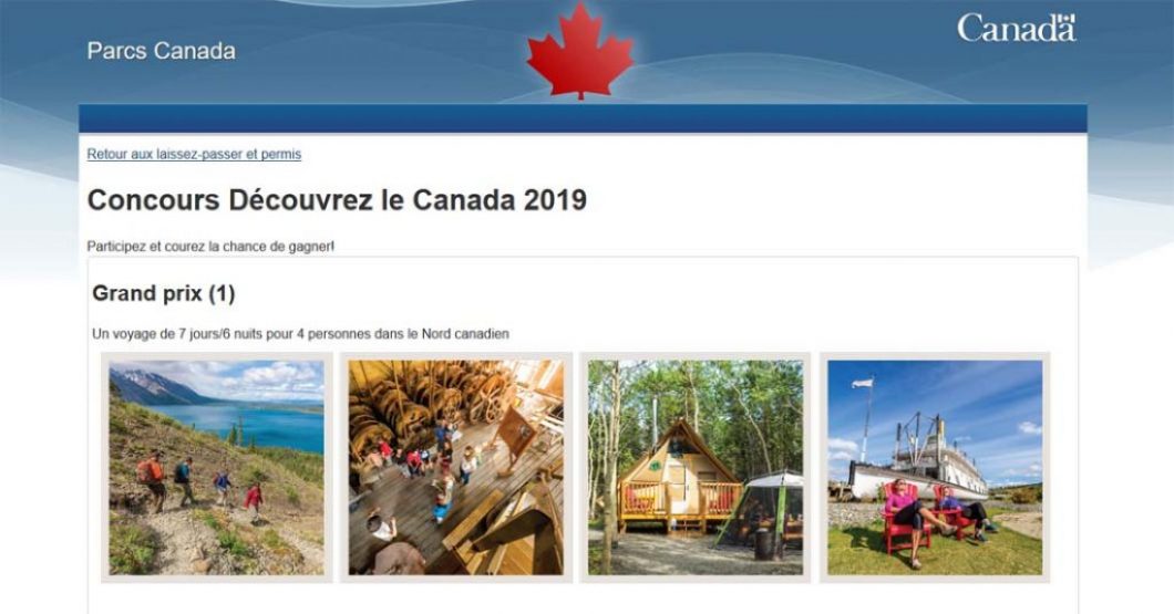 Concours Parcs Canada Découvrez le Canada