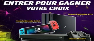Concours EnPrimeur Choix de Playstation 4, Nintendo Switch ou Xbox One