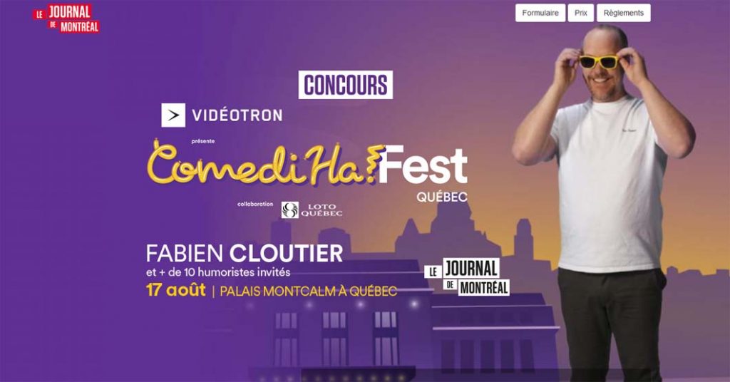 Concours ComediHa! Fest Fabien Cloutier