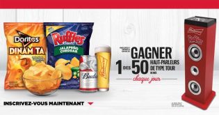 Concours Ruffles Budweiser Ouvrez Versez Savourez