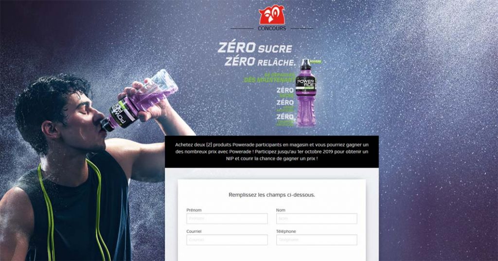 Concours Couche-Tard Plus de prix à gagner avec Powerade