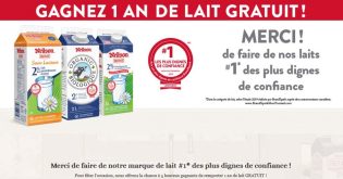 Concours Lait Neilson Gagnez 1 an de lait gratuit