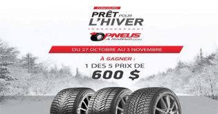 Concours Prêt pour l’hiver de Pneus à rabais