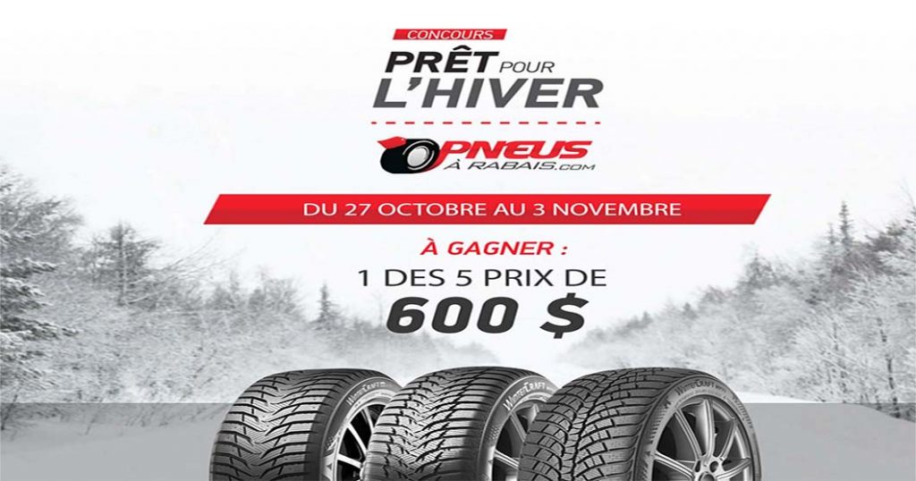 Concours Prêt pour l’hiver de Pneus à rabais