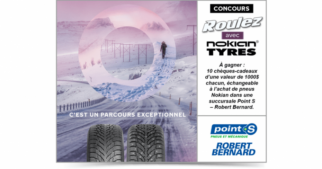 Concours TVA Roulez avec Nokian Tyres