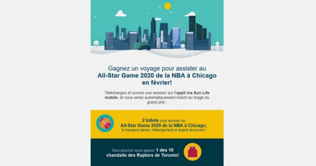 Concours ma Sun Life mobile - All-Star Game de la NBA