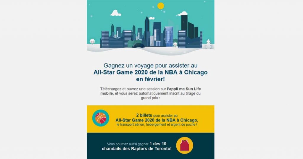 Concours ma Sun Life mobile - All-Star Game de la NBA