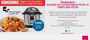 Concours Publisac Gagnez un autocuiseur pour le temps des Fêtes