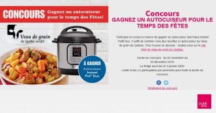 Concours Publisac Gagnez un autocuiseur pour le temps des Fêtes