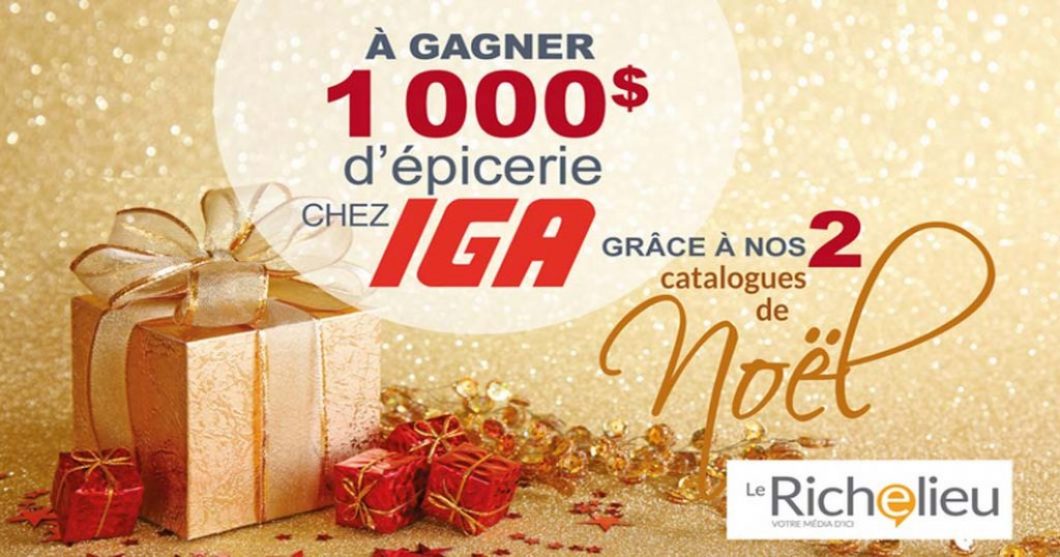 Concours Journal Le Richelieu 1 000 $ d’épicerie chez IGA