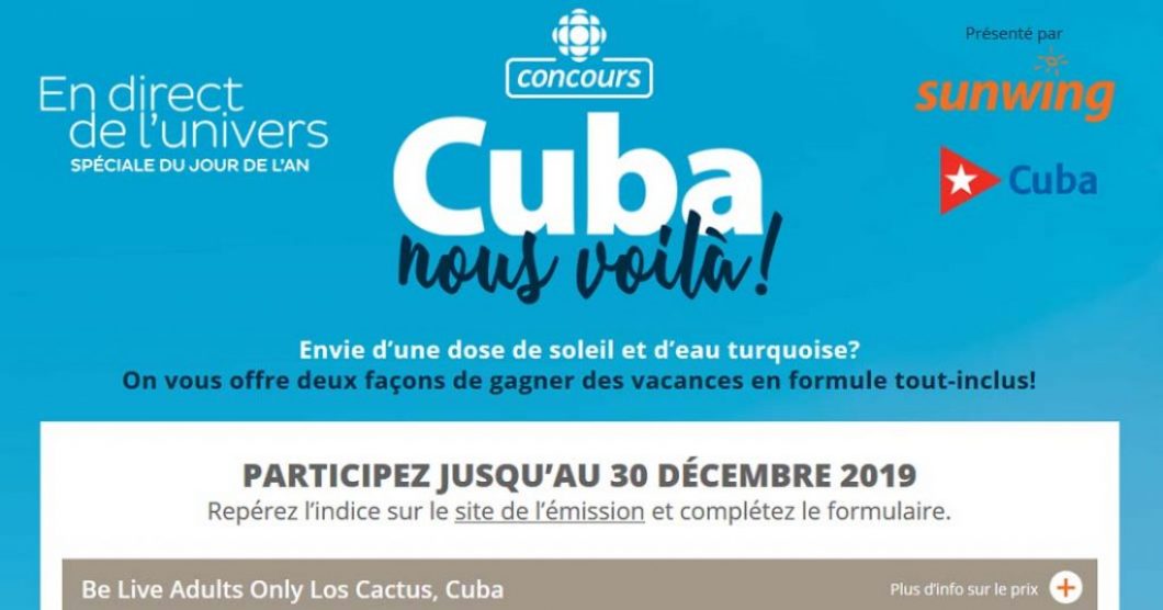 Concours En direct de l'univers Jour de l'an (Cuba)
