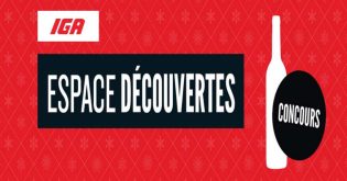 Concours IGA Vins espace découvertes - Gagnez 1 an d'épicerie