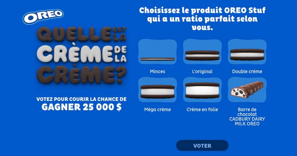 Concours OREO Quelle est la crème de la crème?