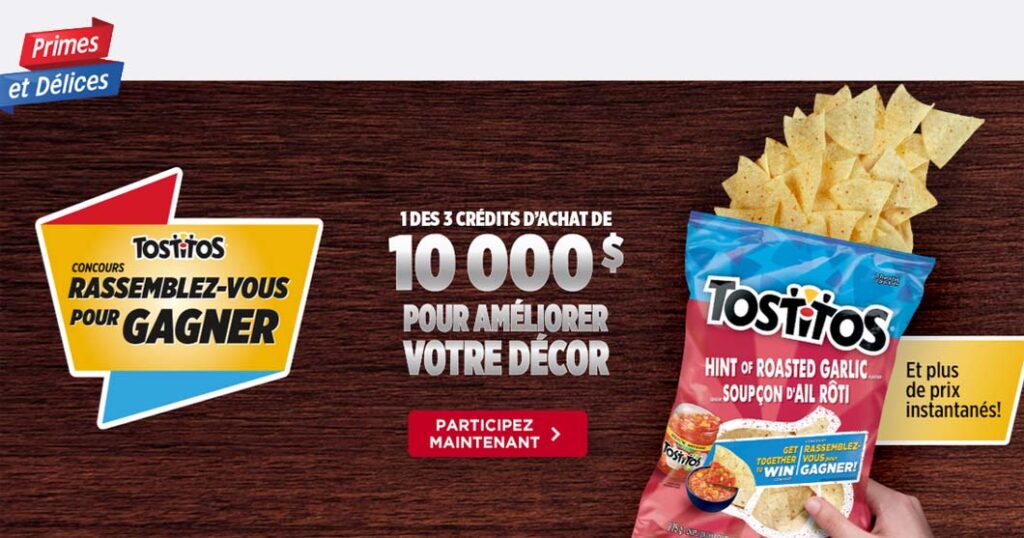 Concours TOSTITOS Rassemblez-vous pour gagner