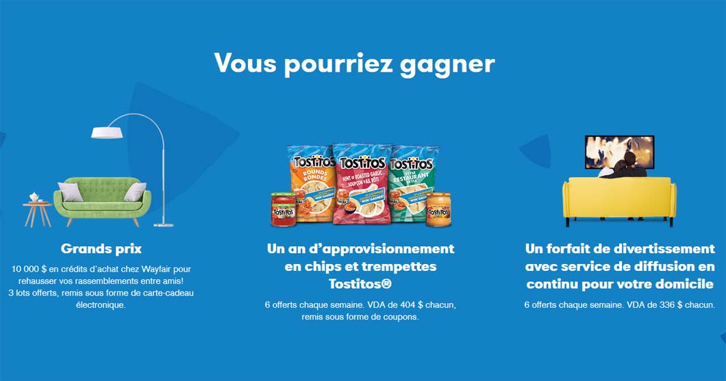 Concours TOSTITOS Rassemblez-vous pour gagner