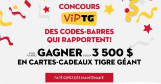 Concours VIP TG (Tigre Géant) Des codes-barres qui rapportent!