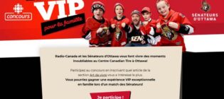 Concours Radio-Canada Expérience de hockey VIP pour la famille