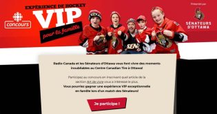 Concours Radio-Canada Expérience de hockey VIP pour la famille