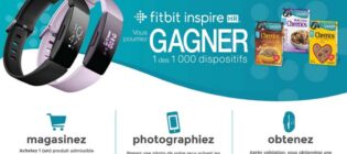 Concours Cheerios Fitbit Gagner un dispositif de suivi de mise en forme Fitbit Inspire HR