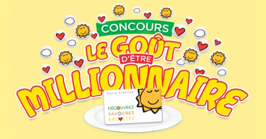 Concours CORA Le Goût d'être millionnaire