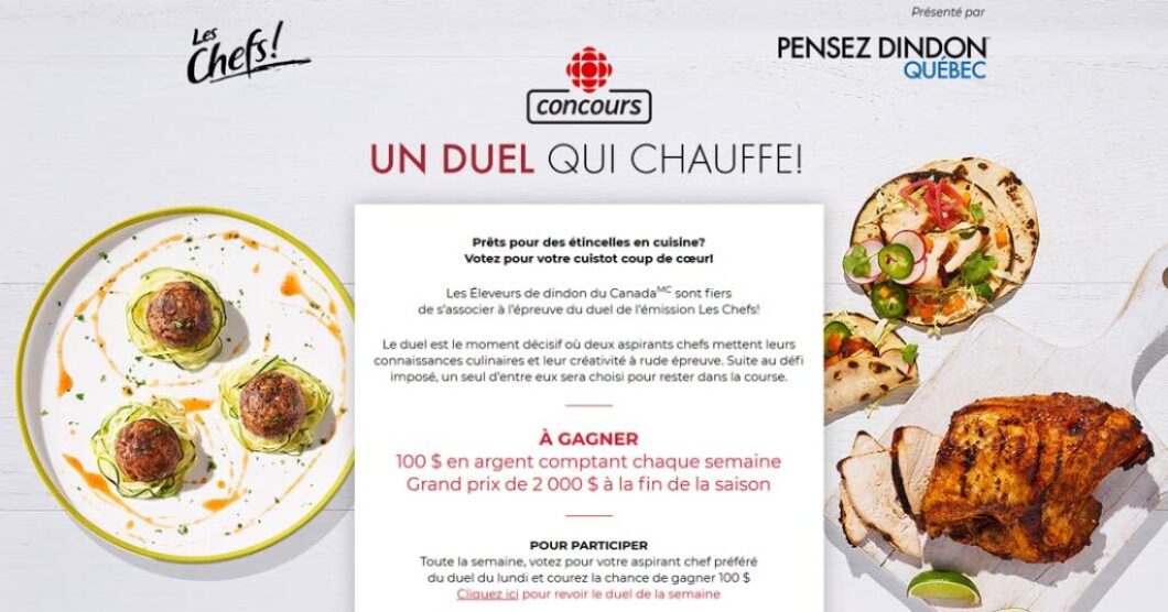 Concours Radio-Canada Les Chefs Un duel qui chauffe