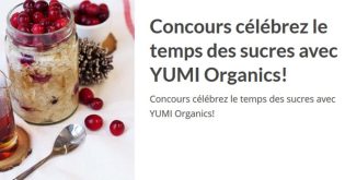 Concours Découvrez la nouvelle saveur de gruau-frigo Canneberge-érable