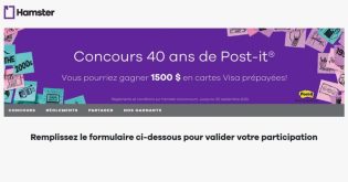 Concours Hamster 40 ans de Post-it