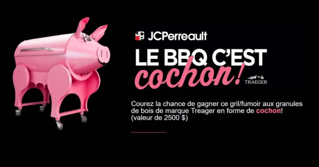 Concours Le BBQ c’est cochon de JC Perreault