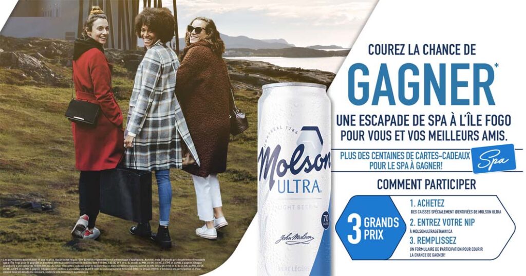 Concours Molson Ultra Escapade à l'Île Fogo