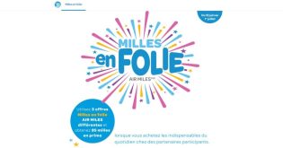 Promo Air Miles Milles en folie