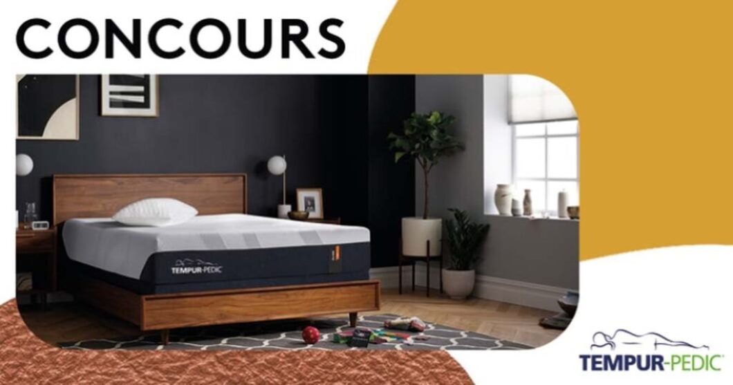 Concours Germain Larivière gagnez un matelas Tempur-Pedic