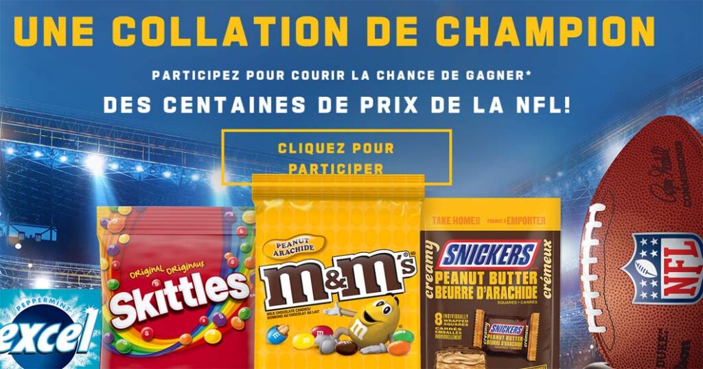 Concours Mars NFL La saison des goûters