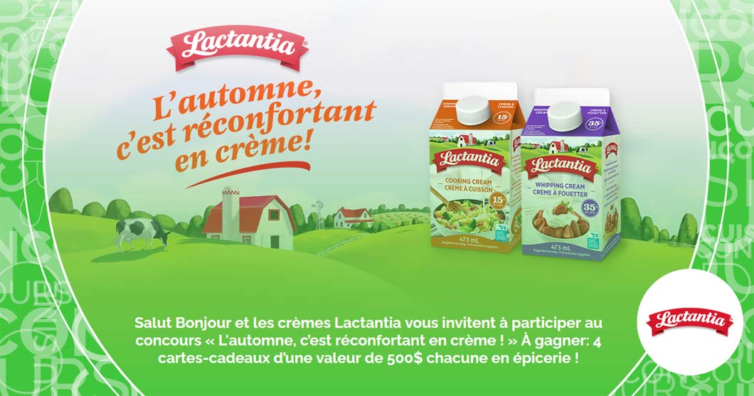 Concours SB Privilèges L'automne, c'est réconfortant en crème