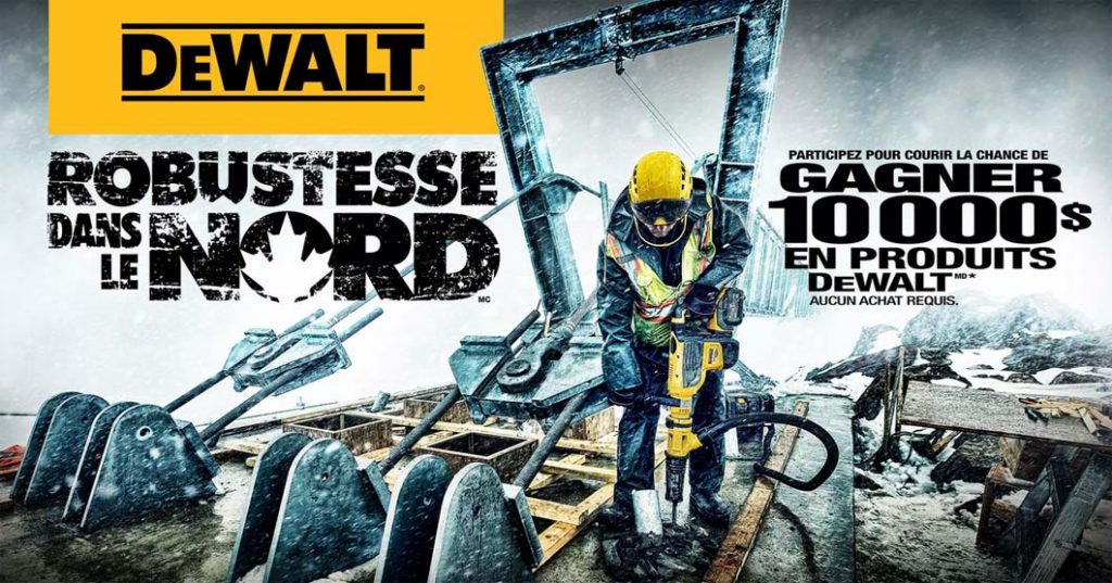 Concours DEWALT Robustesse dans le Nord