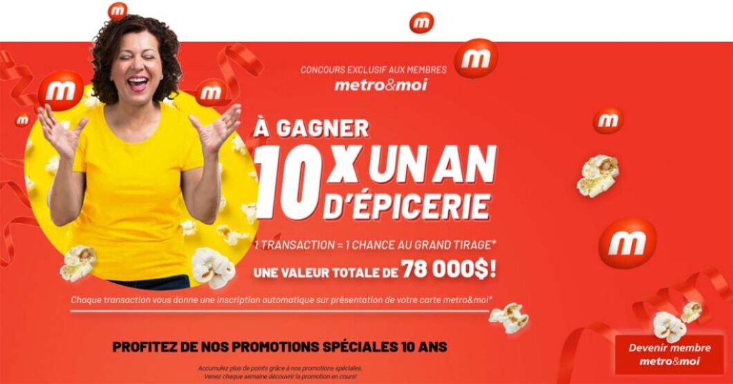 Concours metro&moi fête son 10e anniversaire