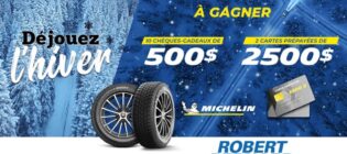 Concours Robert Bernard Gagnez vos pneus avec Michelin