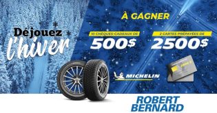 Concours Robert Bernard Gagnez vos pneus avec Michelin