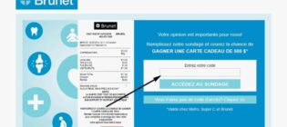 Concours Sondage opinion Brunet
