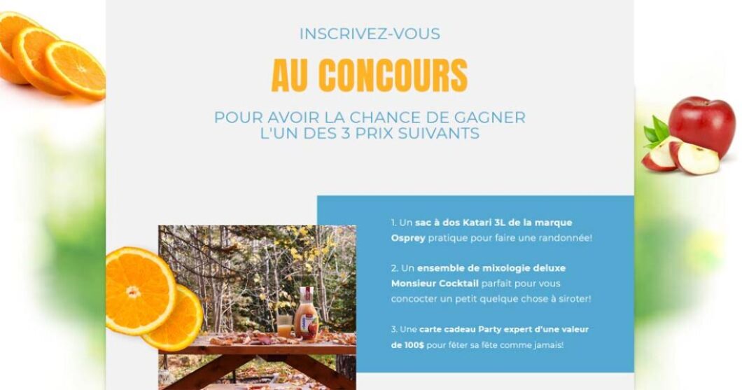 Ton concours d’automne avec Oasis