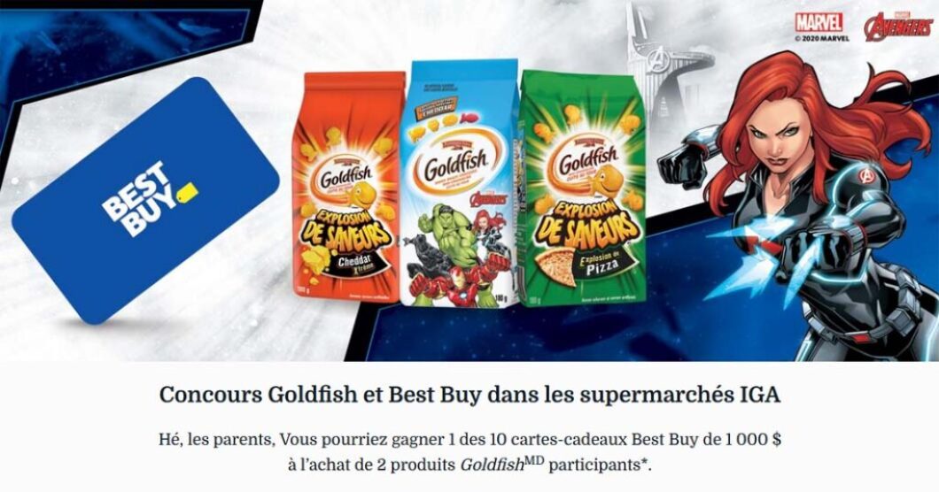 Concours Goldfish Best Buy et IGA