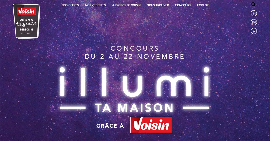 Concours Voisin Illumi ta maison