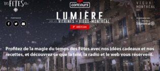 Concours Radio-Canada Ici Les Fêtes Lumière sur les vitrines du Vieux-Montréal