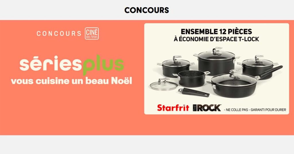 Concours Séries Plus vous cuisine un beau Noël