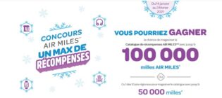 Concours Air Miles Un max de récompenses