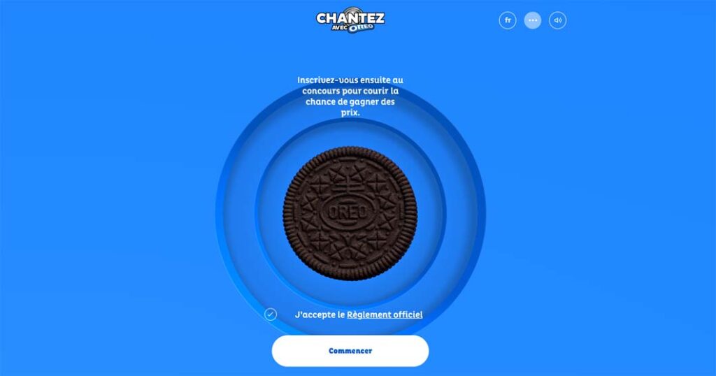 Concours Chantez avec Oreo