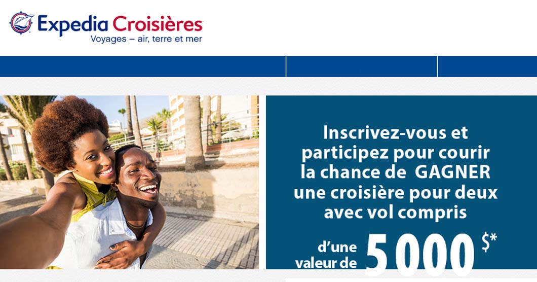 Concours Expedia Cruises Gagnez des vacances de rêve